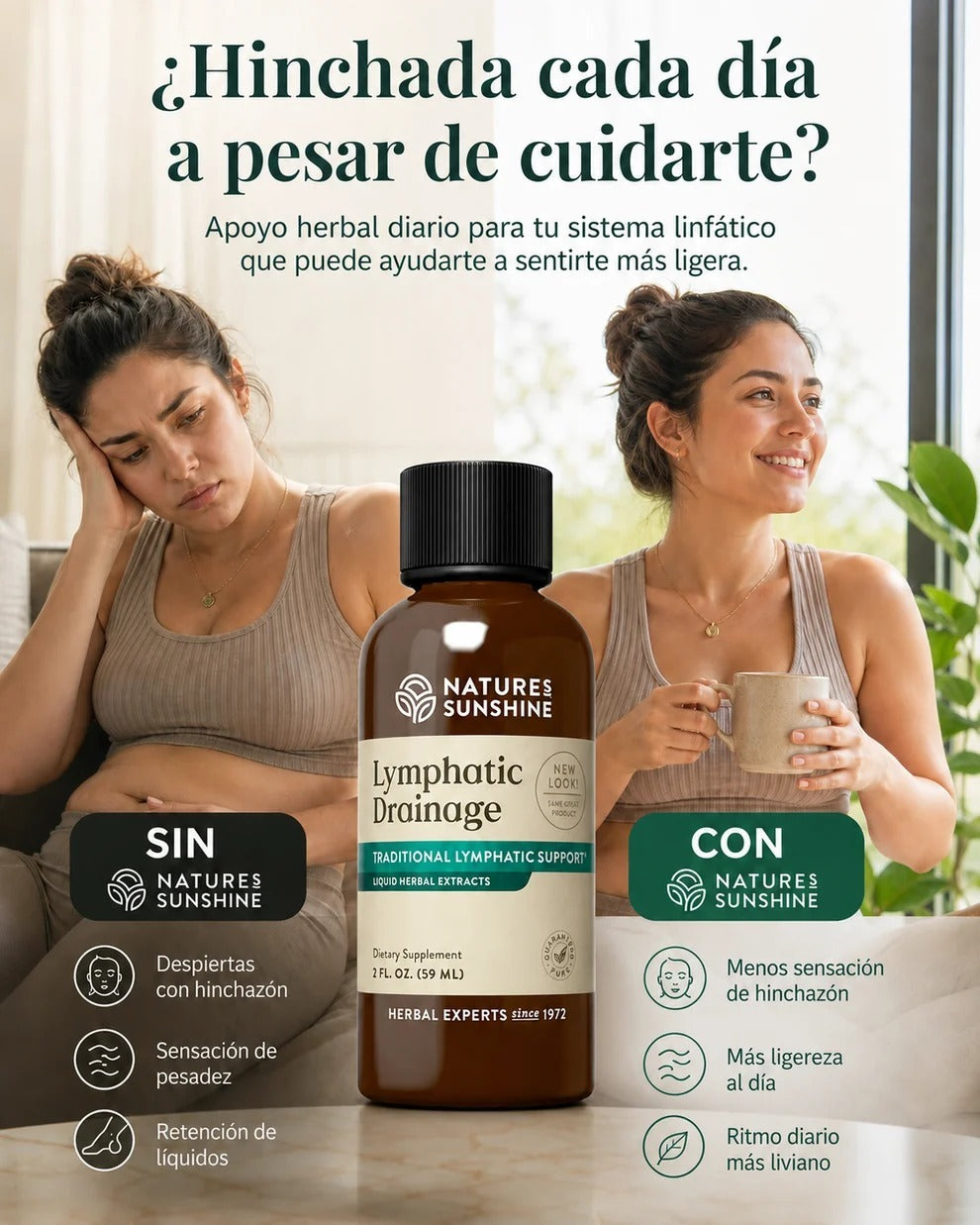 Lymphatic Drainage - Gotas de drenaje linfático para aliviar la hinchazón y deshinchar 100ml